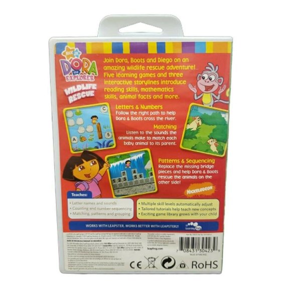 Leapfrog Leapster Dora the Explorer Wildlife Rescue Learning Game Pre-K-K 4-6yrs - Picture 3 of 3